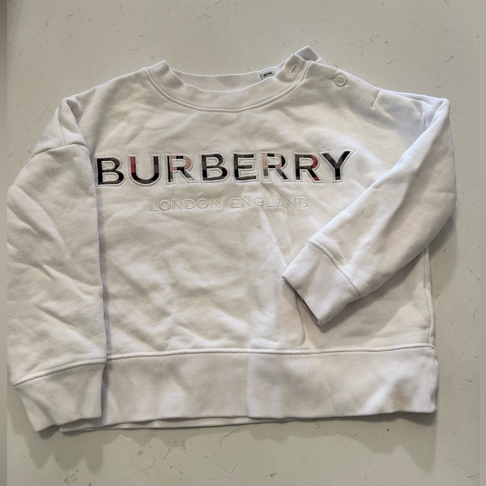Burberry White Kids Sweater